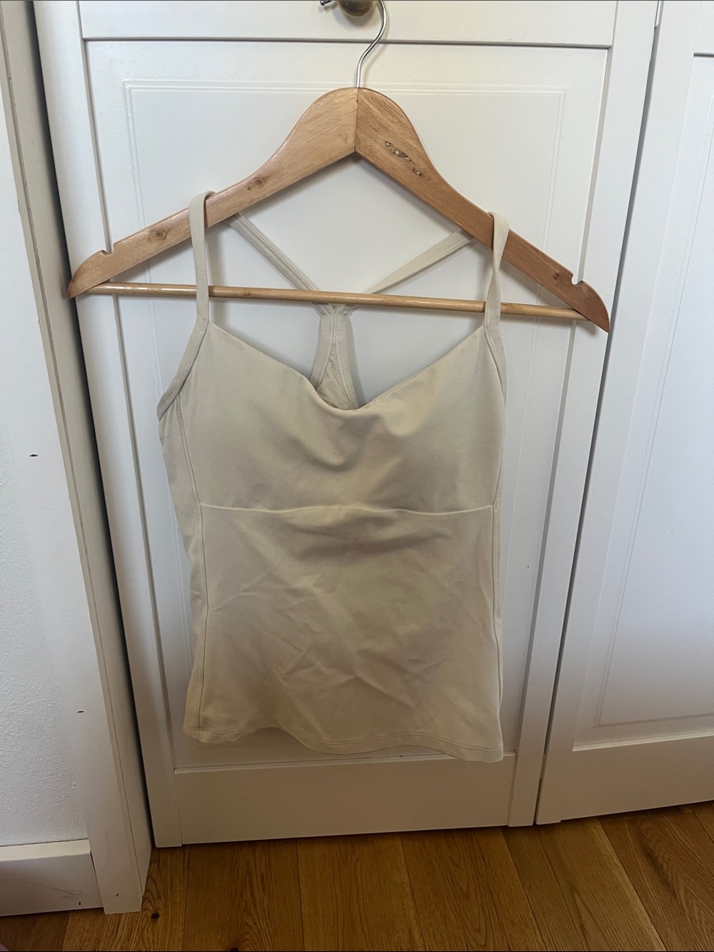 Athleta Cream Strappy Tank Top